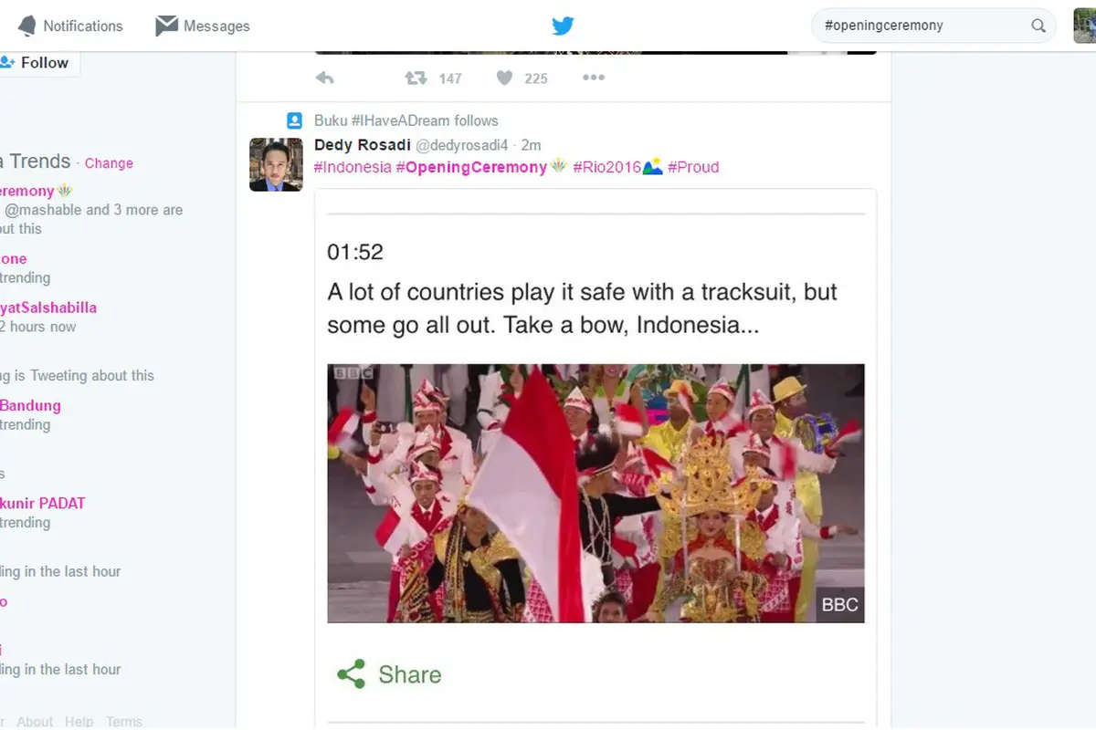 Trending Topic #OpeningCeremony