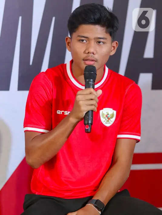 Kerja sama ini untuk menghadirkan jersey terbaru Timnas Indonesia di game Free Fire. (Liputan6.com/Herman Zakharia)