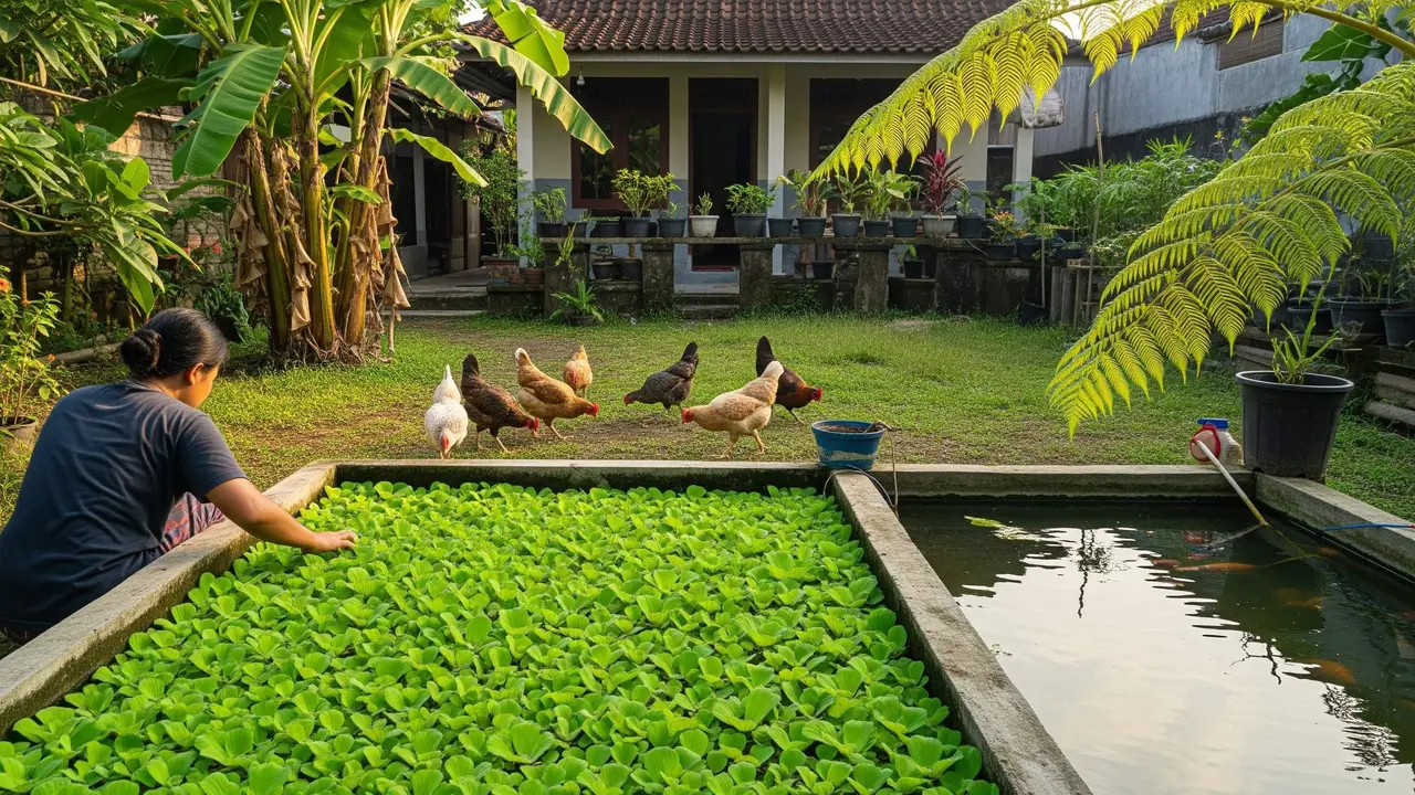 Cara Membuat Sistem Ternak Ikan dan Kebun Sayur yang Saling Menguntungkan