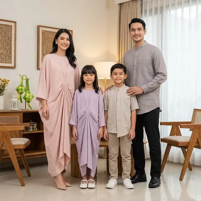 Kaftan Asimetris dan Koko Modern