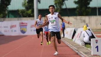 Delegasi SMAN 7 Cirebon dan SMAN 2 Padalarang Kuasai Podium Juara Lompat Jauh Energen Champion SAC Indonesia 2022