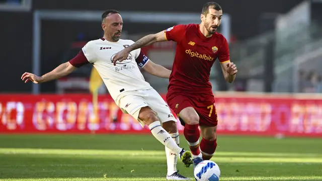 FOTO: AS Roma Menang Dramatis Lawan Salernitana