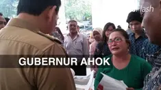 Gubernur DKI Jakarta Ahok berdebat dengan seorang perempuan di Balai Kota. Perempuan itu merupakan Pekerja Harian Lepas di Dinas Pertamanan