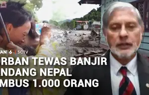 Korban Tewas Banjir Bandang di Nepal Tembus 1.000 Orang