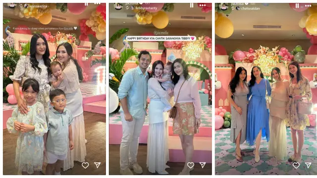 6 Potret Pesta Ultah Kyarra Anak Jessica Mila ke-1 Tahun, Penuh Bahagia Bareng Keluarga