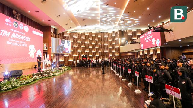 Foto: Siap Berlaga di Asian Games 2022, Tim Indonesia Resmi Dikukuhkan