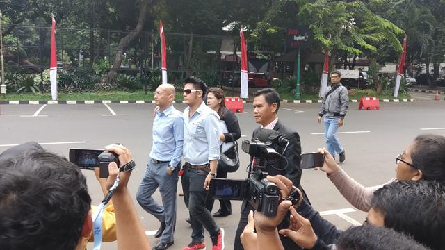 Galih Ginanjar mendatangi Polda Metro Jaya (Sapto Purnomo)
