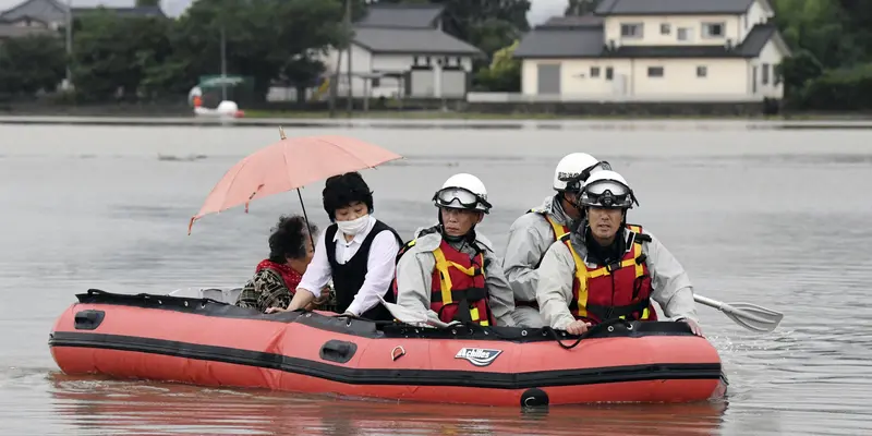 Hujan Lebat dan Longsor di Jepang