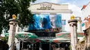 Sebuah bioskop yang kembali dibuka di Berlin, Jerman (19/7/2020). Pada 2 Juli lalu, otoritas Berlin telah mengizinkan bioskop kembali dibuka asalkan mematuhi langkah-langkah pencegahan COVID-19, termasuk membatasi jumlah penonton dan menerapkan jarak fisik antarpenonton. (Xinhua/Binh Truong)