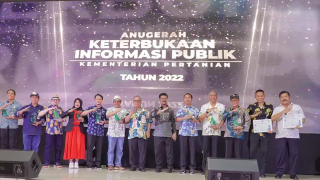 Anugerah Pemeringkatan Keterbukaan Informasi Publik Kementerian Pertanian 2022