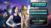 Main bareng Mobile Legends bersama Larissa Rochefort Senin, (7/12/2020) pukul 19.00 WIB dapat disaksikan melalui platform Vidio, laman Bola.com, dan Bola.net. (Dok. Vidio)