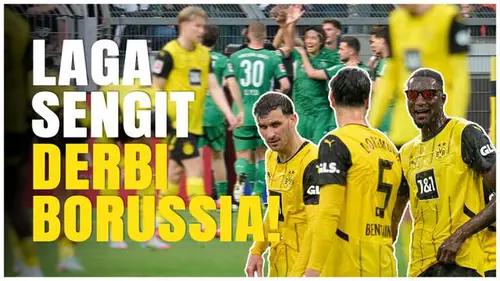 VIDEO: Saling Berbalas Gol, Borussia Dortmund Bungkam Borussia Monchengladbach