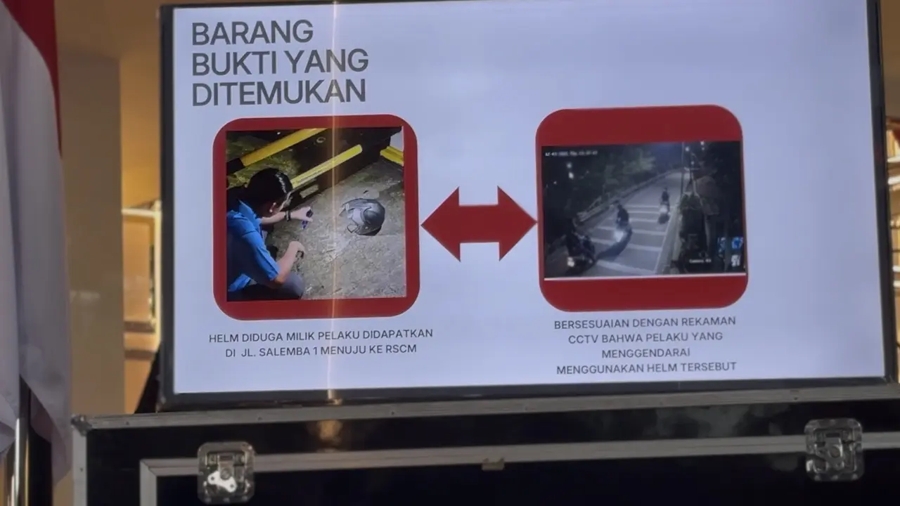 Penampakan Jaket Andrie Yunus Meleleh Akibat Disiram Air Keras
