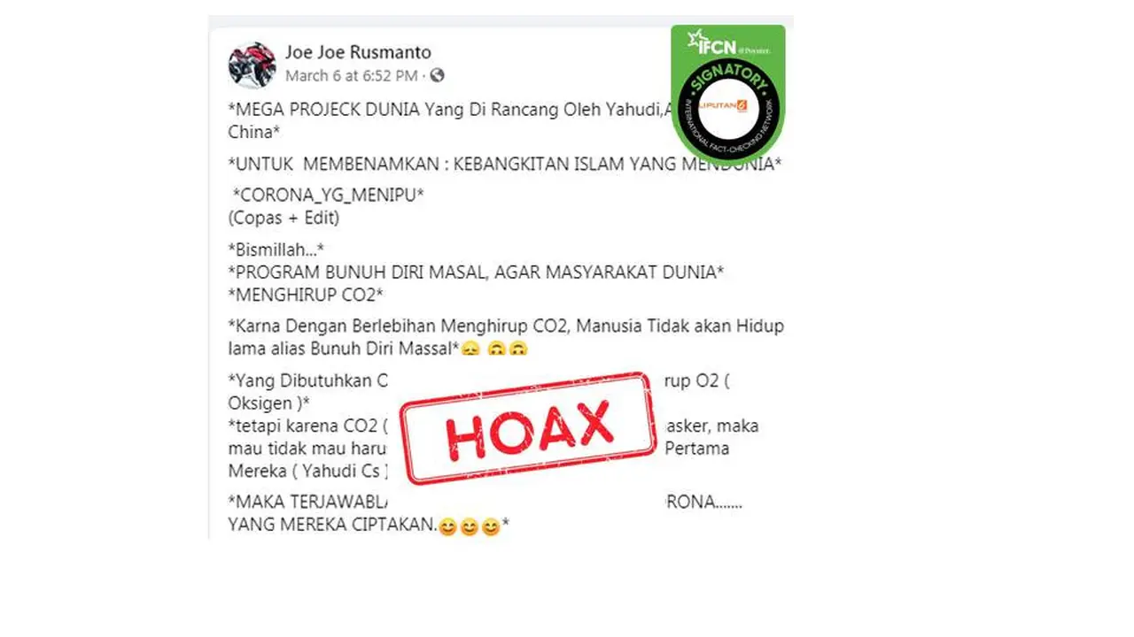 Cek Fakta masker lagi