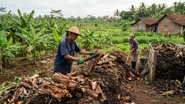 Cara Menanam di Batang Pisang untuk Menghasilkan Sayuran Subur