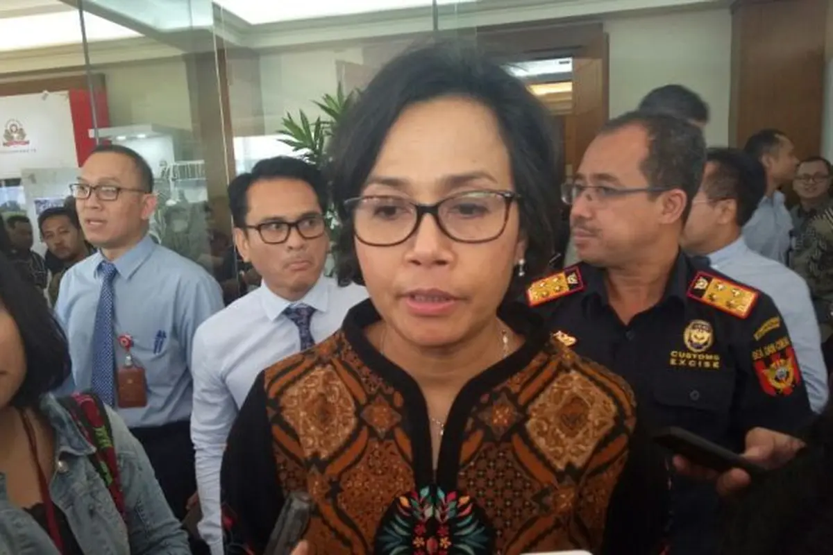 Menteri Keuangan Sri Mulyani di kantor pusat Ditjen Bea dan Cukai, Jakarta, Rabu (8/11/2017). (Fiki/Liputan6.com)