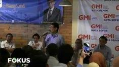 Usai dialog, Sandi menjawab pertanyaan wartawan terkait keputusan KPU batal memfasilitasi sosialisasi visi misi capres cawapres saat debat capres.