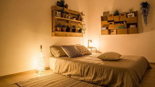Ide DIY Barang Bekas untuk Kamar Estetik