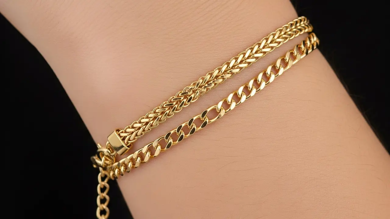 Gelang Rantai Double