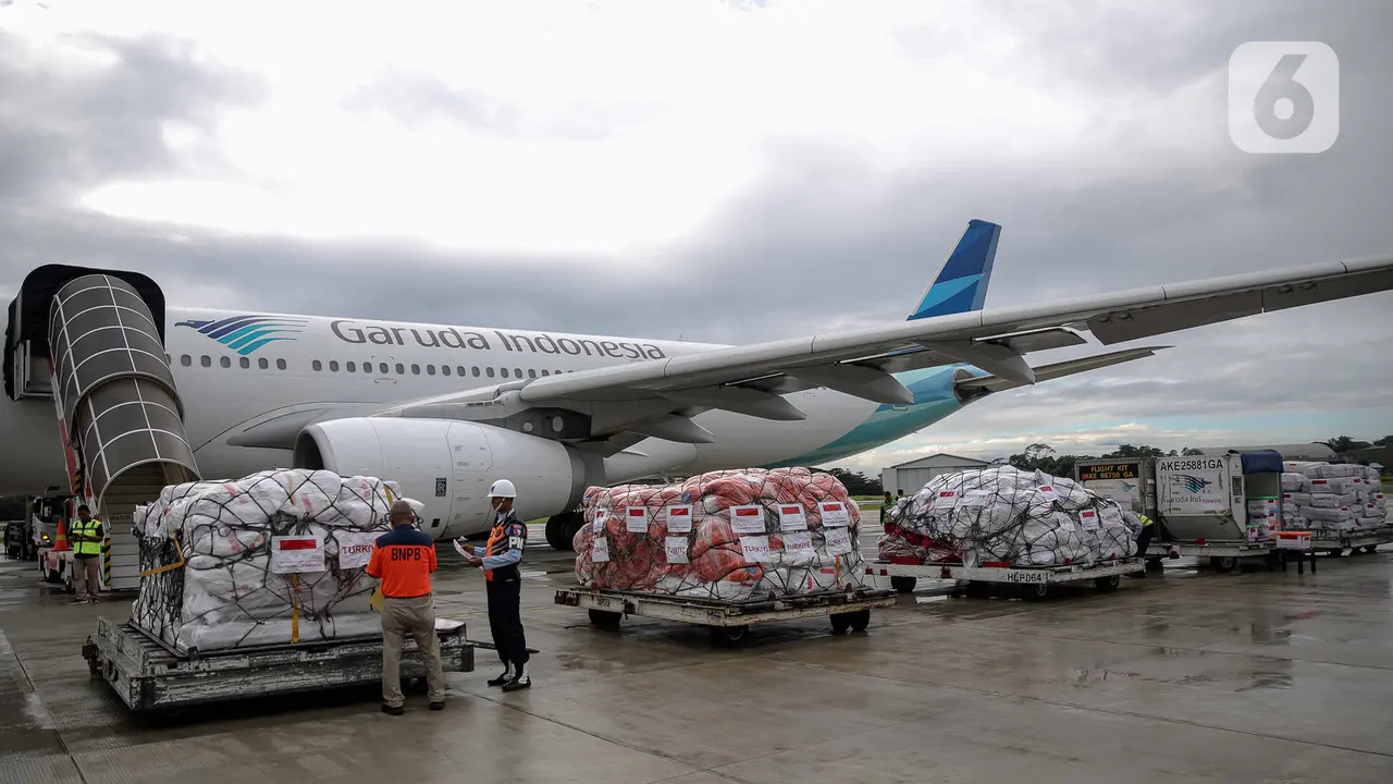 140 Ton Bantuan Logistik untuk Korban Gempa Turki-Suriah