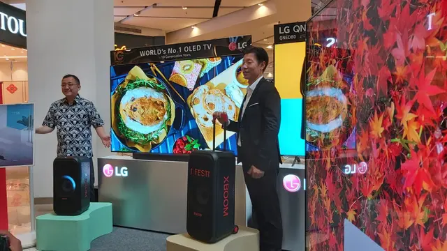 Peluncuran LG Soundbar tipe LG S40T, LG S75Q, dan LG SC9S. Liputan6.com/Iskandar