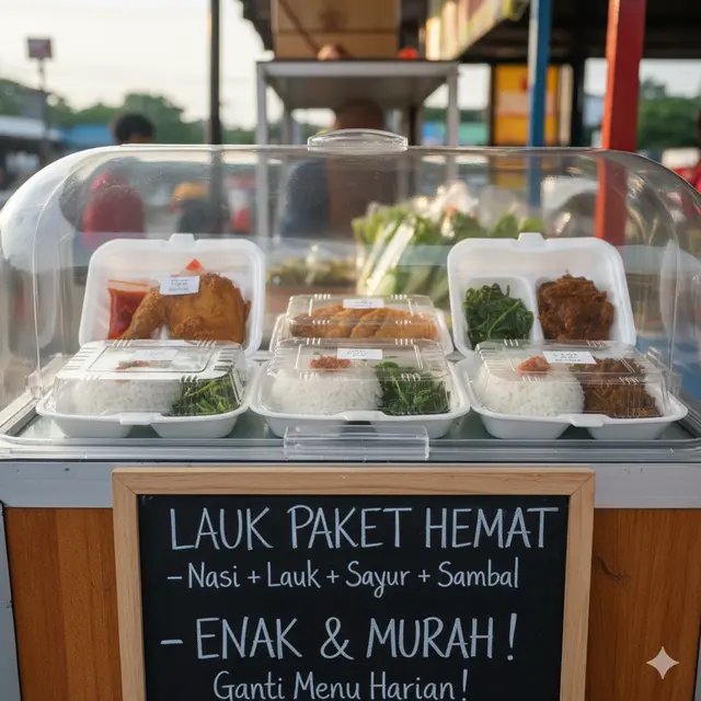 Ide Jualan Lauk Harian Modal Kecil Laku Setiap Hari (Foto: Gemini AI)