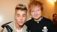 Justin Bieber dan Ed Sheeran