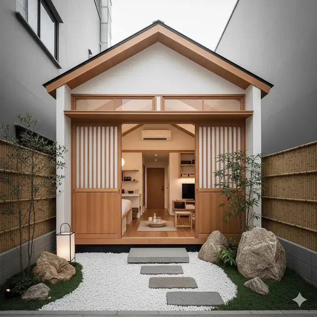 Rumah 5x7 Meter dengan Zen Garden Mini