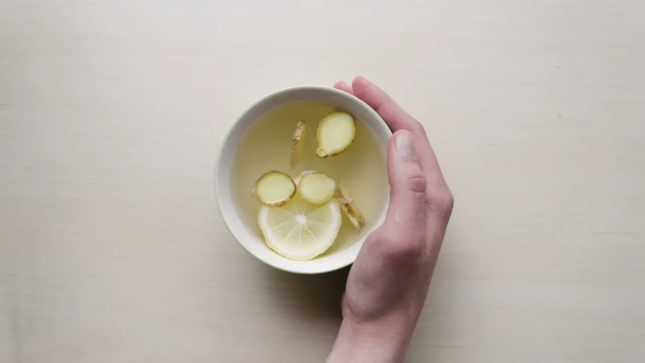 Teh jahe lemon
