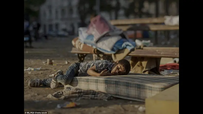 Foto Memilukan Tempat Tidur Anak-anak Pengungsi Suriah