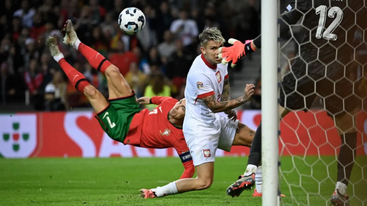 Cristiano Ronaldo, Portugal vs Polandia
