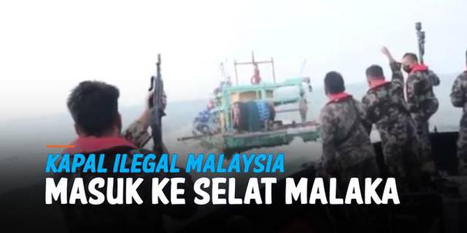 VIDEO: Detik-Detik Kapal Ilegal Malaysia Dicegat Tim KKP di Selat Malaka