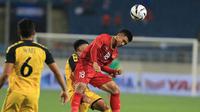 Duel Timnas Vietnam U-23 kontra Timnas Brunei U-23  di laga perdana Grup K Kualifikasi Piala AFC U-23 2020 di Stadion My Dinh, Hanoi, Jumat (22/3/2019). (Bola.com/Dok. VFF)