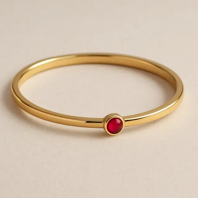 Gelang Emas Bangle Tipis untuk Usia 50 Tahun (Foto: ChatGPT)