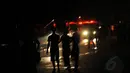 Sesampainya di lokasi, para petugas pemadam kebakaran langsung memosisikan diri untuk memadamkan api (Liputan6.com/Faisal R Syam)