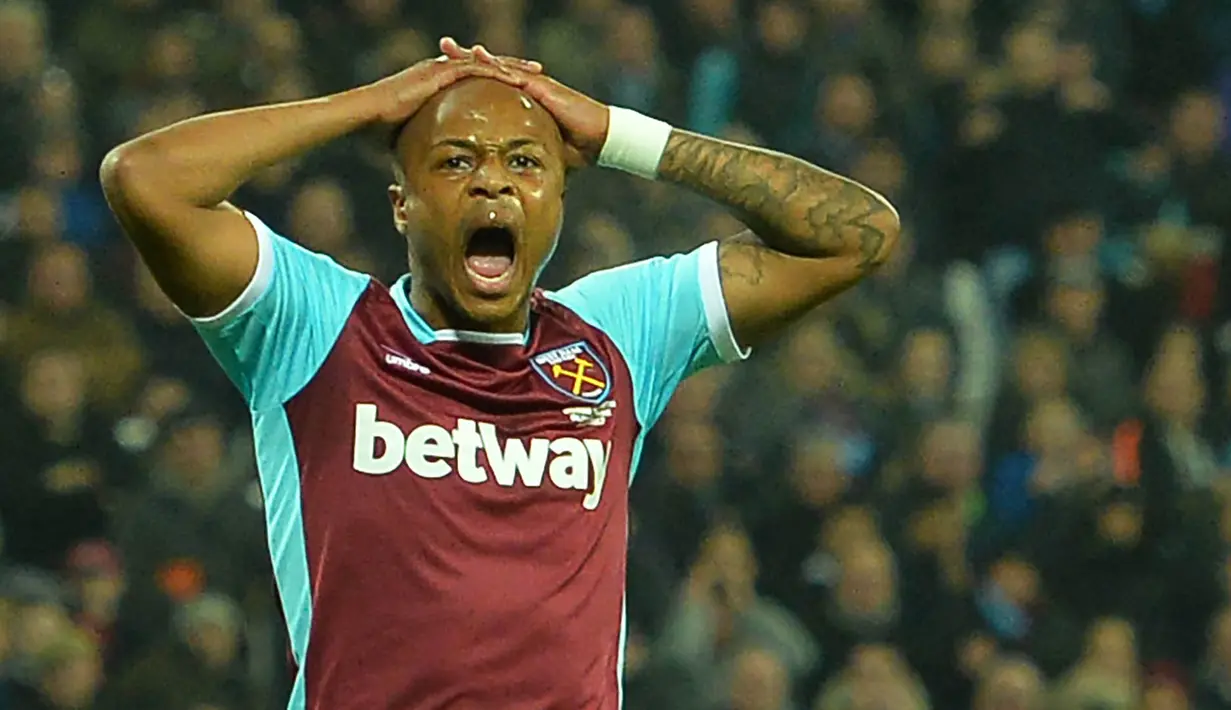 6. Andre Ayew (West Ham) - Ghana. (AFP/Glyn Kirk) 