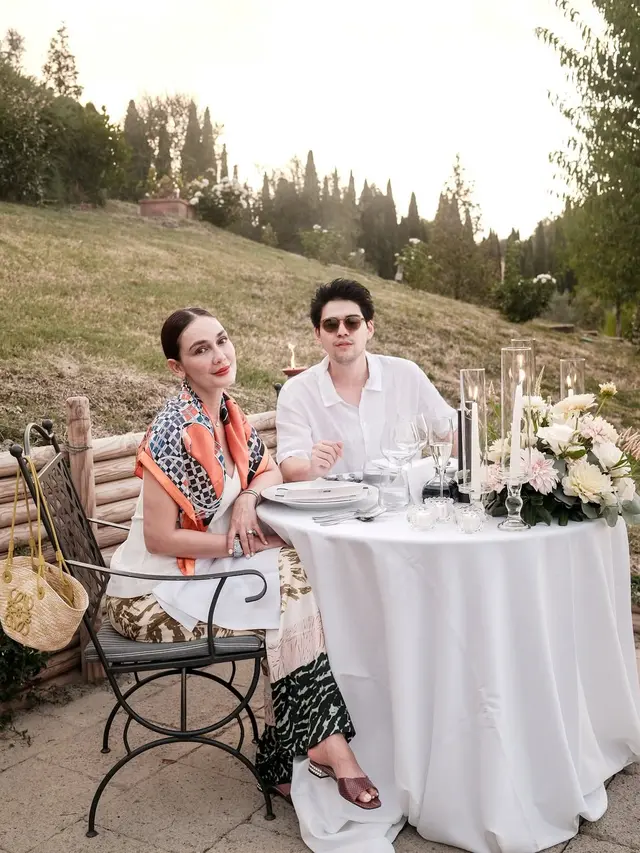 Semakin Lengket, Gaya Pasutri Luna Maya & Maxime Bouttier Saat Cocktail Date di COMO Castello Del Nero