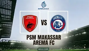 Link Live Streaming BRI Super League di Vidio: PSM Vs Arema FC