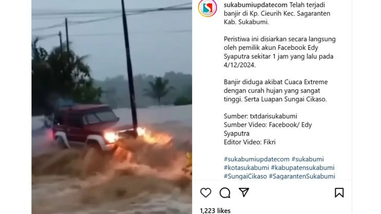 Daihatsu Taft Terguling Kebawa Arus Deras (ist)