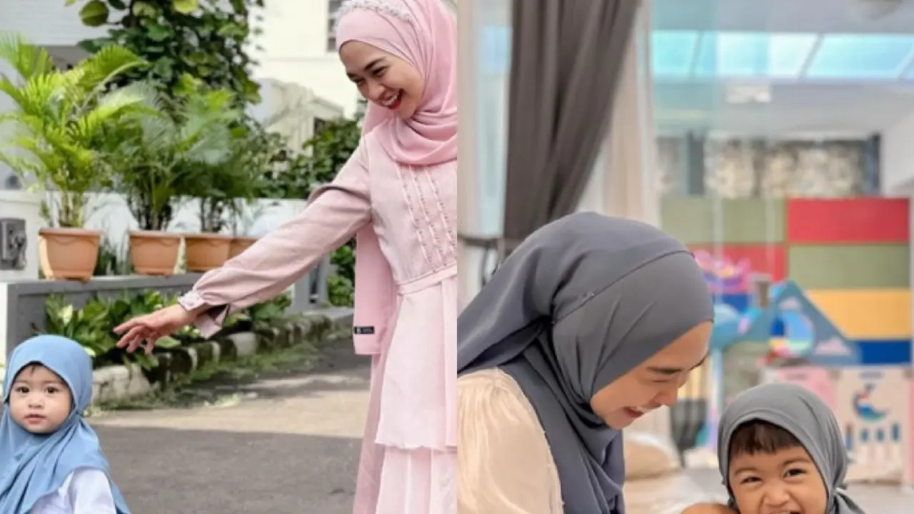 Gaya Ria Ricis Lebaran Tanpa Teuku Ryan