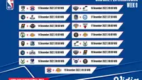 Jadwal dan Live Streaming NBA Week 9 di Vidio, 13-19 Desember 2022. (Sumber : dok. vidio.com)