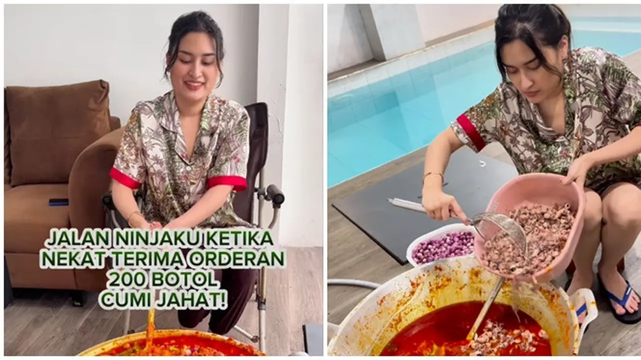 6 Potret Angbeen Rishi Istri Adly Fairuz Bisnis Sambal Cumi, Dapat Dukungan Suami