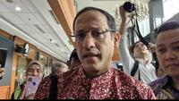 Nadiem Makarim jelang sidang tuntutan di PN Jakarta Pusat. (Liputan6.com/Rifqy Alief Abiyya)