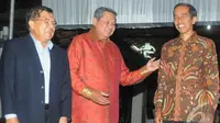 Jokowi-JK dan SBY. (Liputan6.com/Herman Zakharia)