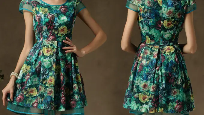 Tetap Modis ke Kantor dengan 4 Dress Bunga-Bunga