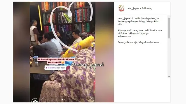 Citra Kirana dan Ali Syakieb