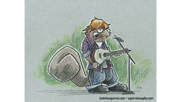 7 Ilustrasi Tupai dengan Karakter Musisi Terkenal, Detailnya Bikin Takjub