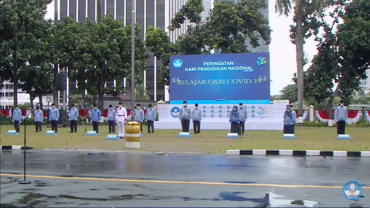 Upacara bendera Hardiknas 2020
