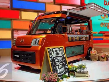 Mobil konsep Daihatsu Tempo dipamerkan pada Gaikindo Indonesia International Auto Show (GIIAS) 2016 di ICE BSD City Serpong, Banten, Kamis (11/8). Tercatat, 22 mobil baru dan 11 mobil konsep diluncurkan. (Liputan6.com/Helmi Fithriansyah)