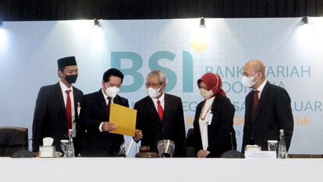 <span>Hasil RUPSLB PT Bank Syariah Indonesia Tbk (BRIS) menyepakati perubahan susunan dewan komisaris. (Dok: PT Bank Syariah Indonesia Tbk)</span>